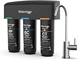 Waterdrop TSB Filtro Acqua Sistema con Rubinetto Dedicato Goccia, 3 Stadi Depuratore Acqua Domestico per Sotto Bancone, Certificato da NSF/ANSI 42, Rimuove Fluoruro, Piombo, Cloro, Cattivo