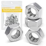 Caianwin 20Pcs M6 Dadi Esagonali Inox DIN934 304 Dadi in Acciaio Inox Per Lndustrial Costruzione Elementi Di Fissaggio