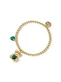 SODINI Bracciale Elastico Oro Teddy - Verde