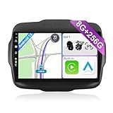 YUNTX [8GB+256GB] Autoradio 2 DIN Android 13 per Jeep Renegade(2015-2018)-[Incorporato Carplay/Android Auto/DSP/GPS]-IPS 2.5D 9" Touch Screen-Camera+MIC-DAB/Mirror Link/Bluetooth 5.0/WiFi/USB/4G
