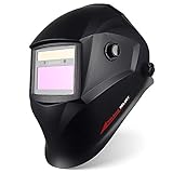 JALUWELD Maschera Saldatura Automatica,Energia Solare Casco per Saldatore Auto-oscurante Gamma di Tonalità Regolabile 4/9-13