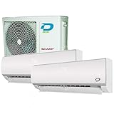 Climatizzatore dual split 12000+12000 btu r32 a++/a+ diloc frozen pro (u.e. 5.2) - wifi integrato