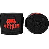 VENUM Kontact, Bendaggi da Boxe Unisex – Adulto, Nero/Rosso, 4 m