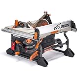 Evolution Power Tools R255TBL Sega da banco (La prossima generazione Rage 5-S) Lama da taglio multimateriale Taglia legno metallo plastica, smusso a 45°, angolo obliquo +/- 60°, 1650 W