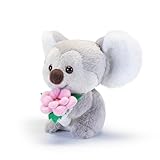 Trudi Koala fiore rosa Regalo peluche con fiori, festa della Mamma, San Valentino | 17x13x10cm taglia XS | Celebration Spring | modello 51364