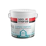 San Marco SUPERCONFORT Pittura per interni anticondensa termoisolante traspirante antimuffa, colore: Bianco, size: 10 lt