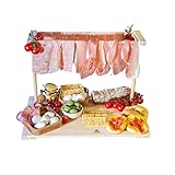 Mottinox Tagliere Per Aperitivo Appendi Prosciutto L, Legno Di Faggio, 40×22.5×31