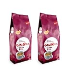 Gimoka - Caffè In Grani - 2 Kg - Miscela GRAN BAR - Intensità 12 - Made In Italy - Confezione Da 2 Pacchi Da 1 Kg