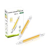 EIMOPE Lampadina R7S LED 118mm 20W Dimmerabile, R7S LED 118mm LED COB Hightlight, R7S LED Lamp Bianco Caldo 3000K, 2000LM, Illuminazione Fascio 360°, Confezione da 2