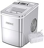 Macchina Ice Maker FOOING Ice Maker Ice Maker Ice Cube Maker Counter Top pronto in 6 Mins 2L Ice Machine con Ice Scoop e cestino Display LED Ice Maker per la cucina del bar di casa