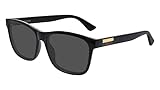 Gucci Gg0746s Occhiali da Sole, Nero-Nero-Grigio, 57 Uomo