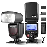 NEEWER Z760-S Flash Speedlite TTL Compatibile con Sony Fotocamere DSLR, Speedlight 76W GN60 2.4G HSS 1/8000s, Conversione TCM, Set Batteria Litio 7,4V/2600mAh e Caricatore, 480 Flash a Piena Potenza