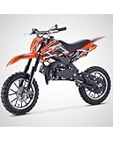 T-MOTO Mini Cross 50cc Benzina KXD 701, Minimoto a Benzina Mini Moto Cross 2 Tempi Ruota 10/10 Uso Off Road, Motocross 50cc, Moto Cross Bambino/Ragazzo (Arancio)