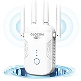 QLOCOM 2024 Nuova Ripetitore WiFi Potente Per Casa 1200Mbps, Extender WiFi Dual Band 5GHz & 2.4GHz e WPS Funzione, Amplificatore Segnale WiFi Compatibile con Modem Router WiFi