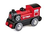 Hape Battery Powered Train Engine No. 1 Red and Black for Ages 3+