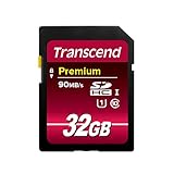 Transcend TS32GSDU1 Scheda di Memoria SDHC da 32 GB, Classe 10 UHS-I Premium