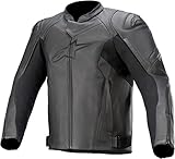 Alpinestars Faster V2 Giacca moto in pelle Nero 58