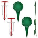 Tomedeks 6 Set di Attrezzi da Giardinaggio, Seminatrice Manuale, Distributore di Sementi da Giardino Set, Vassoio per Semina,Attrezzi da Giardino,Dispenser di Semi,Seminatore di Semi Portatile