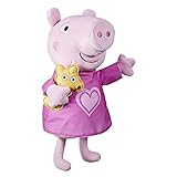 Peppa Pig Peppa Ninna Ninna - Peluche canto con orso, 3 canzoni, 3 frasi, dai 3 anni, multicolore