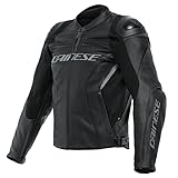 Dainese Racing 4 Giacca in pelle per moto Nero/Nero 54