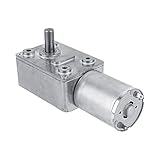 Motoriduttore a Vite Senza Fine Turbo CC 12V, Motore Elettrico con Riduzione del Riduttore a Vite Turbo alta Coppia 5 Giri/min(5RPM)