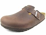 Birkenstock Boston 860131, Zoccoli unisex adulto - Marrone (HABANA), 37 EU