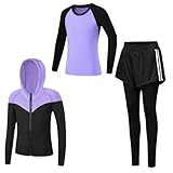 Tancefair Bambini Ragazze Abbigliamento Set 2/3 pezzi Tuta Giacca & Pantaloni Gli Sport Felpa Con Cappuccio Con Fondo Pantaloni Della Tuta Età 3-14 anni