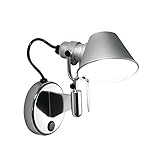 Artemide Tolomeo Micro Faretto con Interruttore, Alluminio