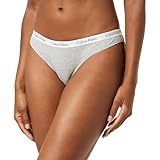 Calvin Klein Bikini 0000D1618E, Mutandine bikini Donna, Grigio (Grey Heather) ,L