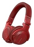 Pioneer DJ HDJ-CUE1BT-R, DJ Cuffie con Bluetooth, Rosso