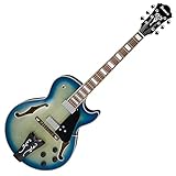 Ibanez George Benson GB10EM-JBB Jet Blue Burst - Chitarra semiacustica