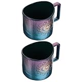 UPKOCH 2 Pz Tazza Da Caffè in Tazza Bicchiere Per Bere Tazza Da Tè in Porcellana Tazza Di Tè Turco Tazza Di Caffè Occhi Diabolici Tazze Tazza Di Cereali Ceramica Concentrato Regalo Viola