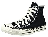 Converse All Star - Scarpe da ginnastica Festival modello alto, da donna, colore: bianco/verde, Nero (Leopardo Bordato Nero Egret Driftwood), 38 EU