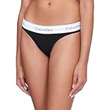 Calvin Klein Thong 0000F3786E, Perizoma Donna, Nero (Black), M