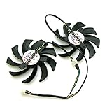 2pcs/lot 85mm FD7010H12S 12V 40mm Hole Graphics Video Card Replacement For Sapphire HD 7790 7850 7870 7950 Cooler Cooling Fan