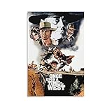 Spaghetti Western Films - Poster "Once Upon A Time in the West", pittura decorativa su tela, poster per soggiorno, camera da letto, 60 x 90 cm