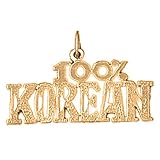 Jewels Obsession 14K Yellow Gold 100% Korean Pendant