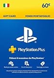 60€ PlayStation Store Gift Card per PlayStation Plus Essential, 12 mesi, Account italiano [Codice per email]