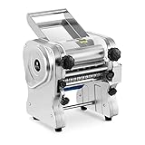 Royal Catering Sfogliatrice Elettrica Macchina Per Fare La Pasta Fresca RC- EPM180 (18 cm, 1-14 mm, 550 W, Acciaio Inox)