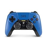 DR1TECH ShockPad II Controller per PS4 / PS3 Wireless - Joystick Gaming DESIGN NEXT-GEN compatibile con PC/IOS - Touch Pad Capacitivo e Doppia Vibrazione (Blu)