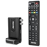 Decoder Digitale Terrestre 2024, OWERSLYN Decoder DVB-T2 HD 1080P H265 HEVC Main 10 Bit, HDMI CEC TV Stick Supporto Uscita HDMI/Scart e USB Multimediale/PVR Recorder [Telecomando 2in 1 con comandi TV]