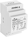 Poppstar alimentatore switching 220 24V per barra DIN 60W (ingresso 100-240 V AC 50/60 Hz, uscita 24 V DC 2,5 A 60 W) DIN rail alimentatore 52,5 * 90 * 58mm