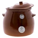 CERAMICA RAMBLEÑA | Pentola terracotta refrattaria | fuoco diretto | Pentola in ceramica tradizionale per braciere e stufati | 10 litri
