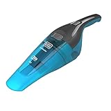 BLACK+DECKER, Aspirabriciole e Aspira Liquidi Senza Fili Potente a Batteria Litio Doppio Sistema di Filtraggio, Design Compatto, Contenitore Rimovibile, Supporto a Muro, 385ml 7.2V 10.8Wh. WDC215WA-QW