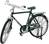 Inyetri Mini bicicletta decorativa in miniatura modello giocattolo 1:10 vintage modello di bicicletta bicicletta modello in miniatura per giocattoli per bambini, regali e decorazioni (verde)