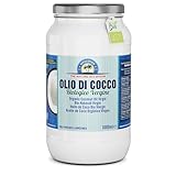 Exponatura Olio di Cocco Biologico Certificato: Fonte di Benessere e Bellezza Naturale e Sostenibile. Puro - Vergine - Crudo Spremuto a Freddo -1000ml