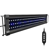 NICREW ClassicLED G2 LED Acquario, Luce Acquario Con 2 Canali di Controllo, Lampada Acquario Con Luci Bianche e Blu, 60-80 cm, 18 W 1480 Lumen