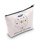 LEVLO Music Band Cosmetic Make Up Bag Star Moon Sun Lover Gift You Re a Sky Full Of Stars Make Up Zipper Bag For Women Girls (You Re a Sky Full Of Stars)