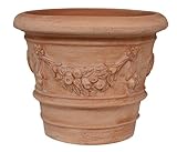 Biscottini Vaso da esterno Gelestro L30,5XPR30,5XH25,5 cm Made in Italy - Fioriera da esterno - Vasi per piante - Vasi da esterno - Vasi terracotta