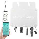 Jadeshay Inverter PV Grid Tie Inverter MPPT Micro Solar Inverter Inverter Grid Tie impermeabile con sistema di monitoraggio del telefono cellulare Wi-Fi (350W)